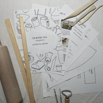 Oil Bottles Template Bundle