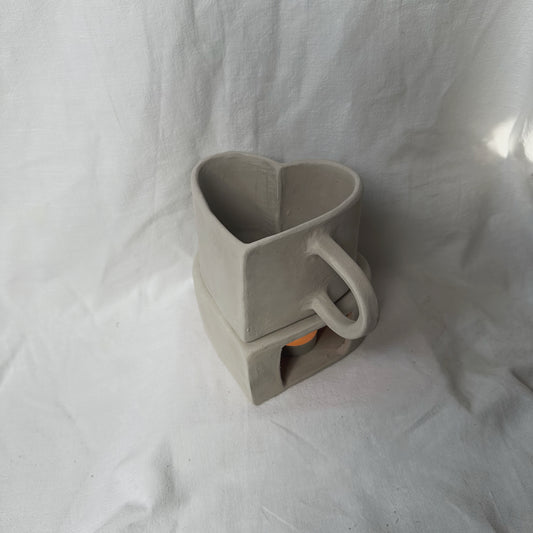 Heart Mug & Warmer Set Template