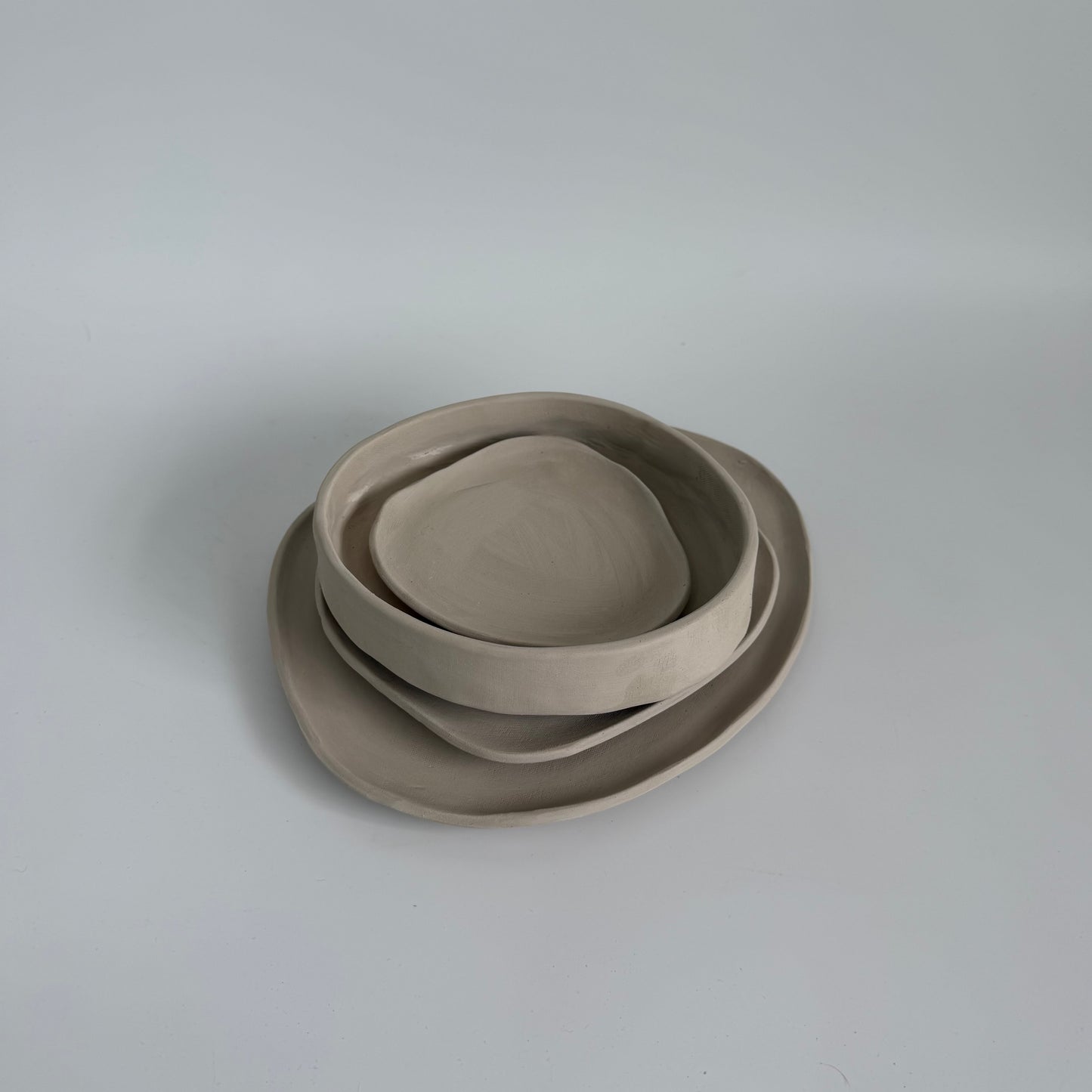 Organic Plate Set Pottery Template