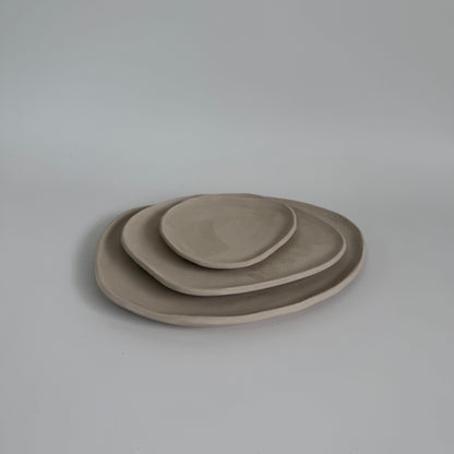 Organic Plate Set Pottery Template