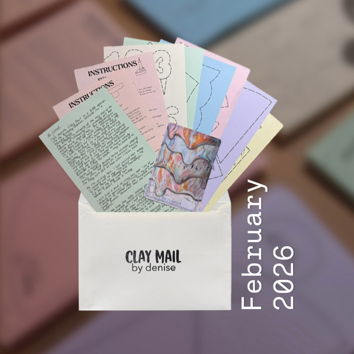 Clay Mail - a monthly letter